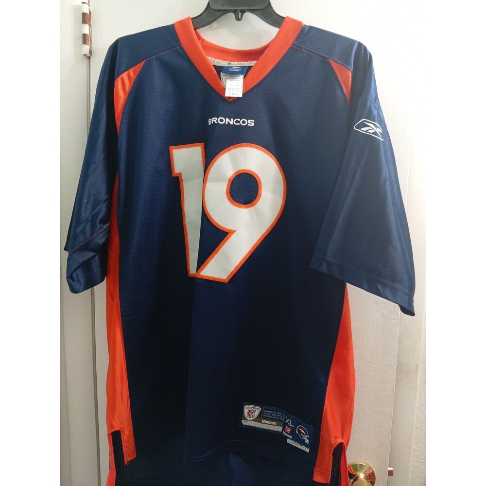 Eddie Royal Denver Broncos Reebok Blue #19 NFL Football Jersey Mens Size XL Long